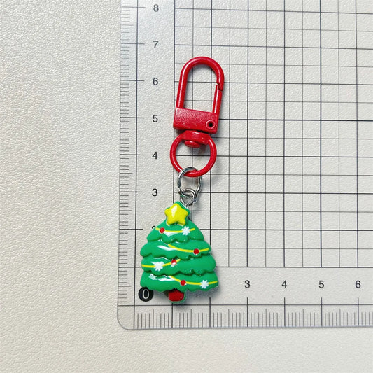 10-30Pcs Cute Cartoon Elk Santa Keychain, Christmas Party Birthday Spring Festival New Year Wedding Carnival Gift Commemoration