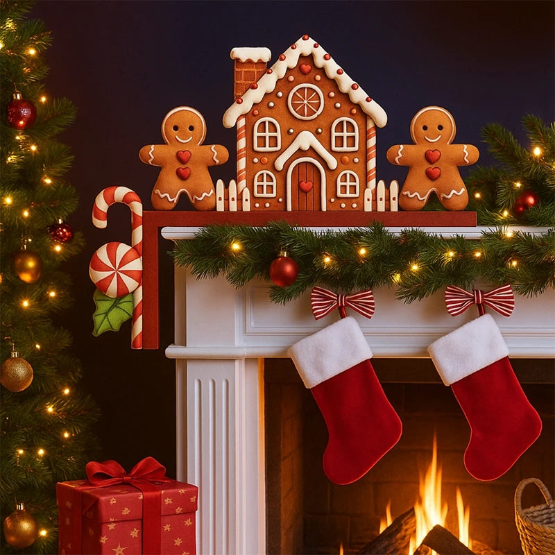 Christmas Wooden Ornament Christmas Party Decoration 2025 Xmas Santa Claus Snowman Pendants Navidad Natal New Year Gift 2026