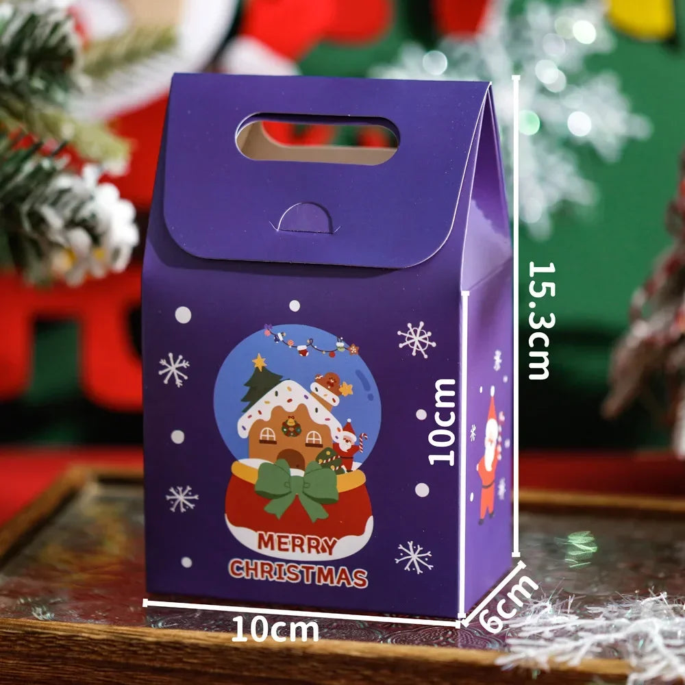 Christmas Gift Bags Small Gifts Cookies Colourful Boxes Christmas Eve Handheld Candy Boxes Father Christmas Christmas Gifts