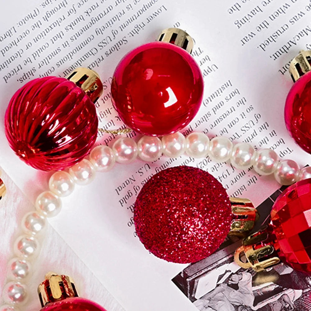 36Pcs Christmas Balls New Year Party Decoration Xmas Tree Ornaments Christmas Hanging Ornament Home Decor Gifts Navidad