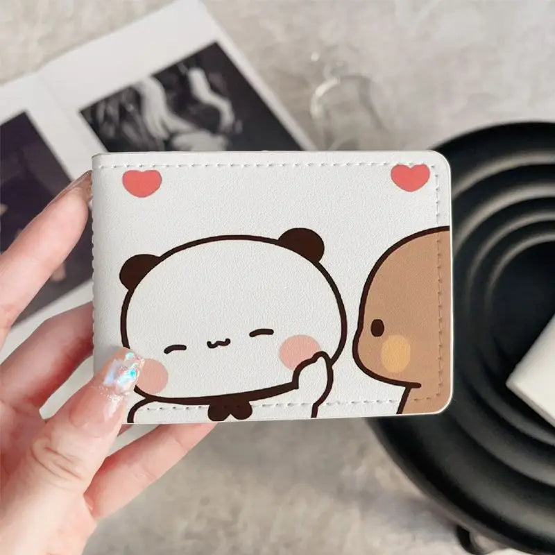Cute Bubu Dudu PU Leather ID Card Holder Anime Bank Credit Card Box Multi Slot Slim Cards Case Wallet Women Men Card Cover Gift