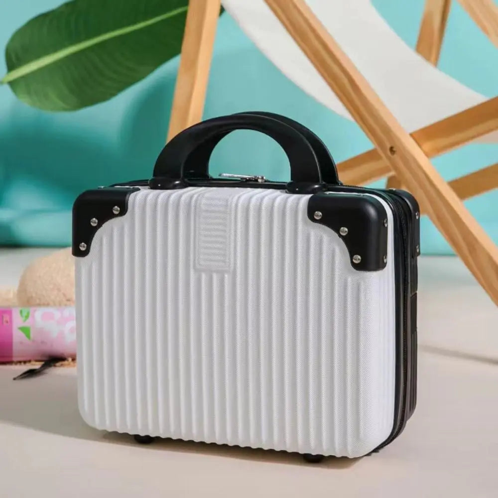14 inch Lightweight Mini Travel Suitcase Cosmetic Box Waterproof Hand Luggage Organizer Makeup Case Protable Small Boarding Case