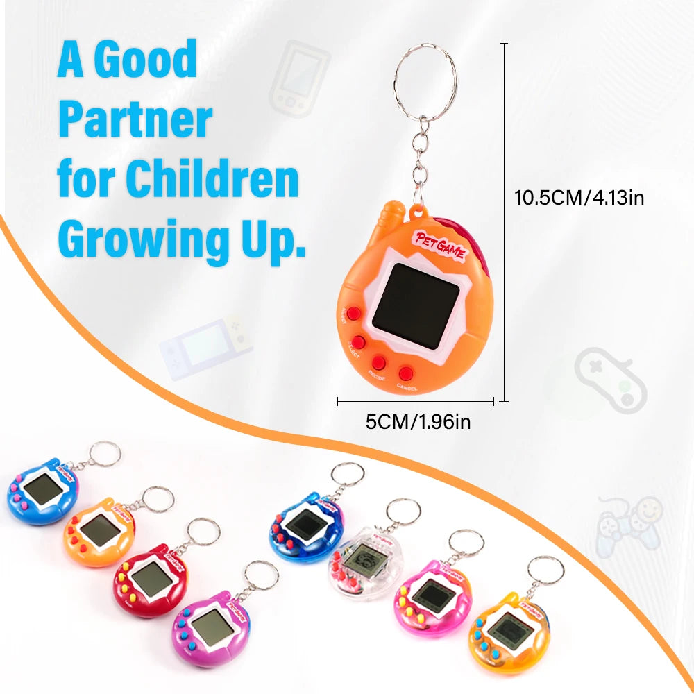 1PC Transparent Electronic Pets Nostalgic 168 Pets In One Virtual Cyber Digital Nostalgic Funny Toys Pixel Funny Play