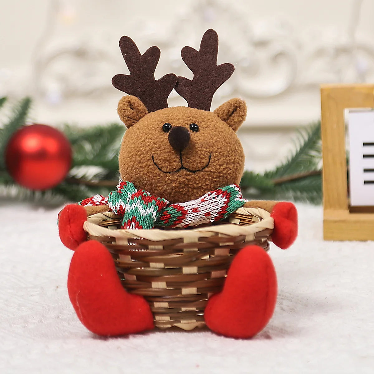 Christmas Decoration Candy Basket Christmas Tabletop Decoration Children Candy Basket Christmas Decoration Small Candy Box