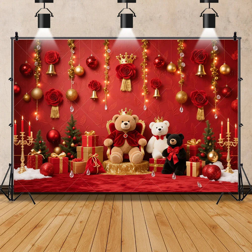 2025 New Year Christmas Background Customized Family Party Decoration Banner Provide Portrait Photography Studio Shooting Props