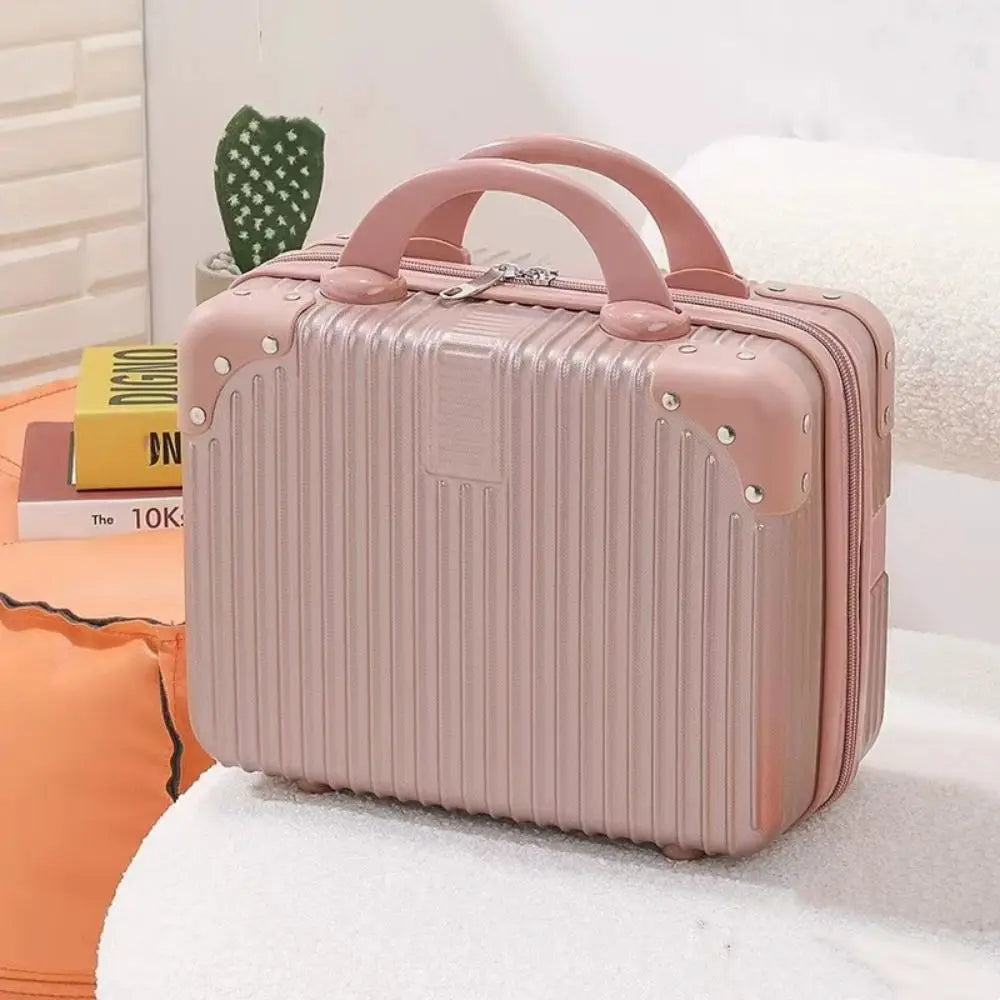 14 inch Lightweight Mini Travel Suitcase Cosmetic Box Waterproof Hand Luggage Organizer Makeup Case Protable Small Boarding Case