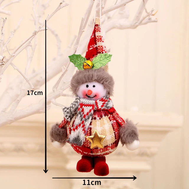 Christmas Decorations for Home Lovely Faceless doll Hanging Pendant Christmas Tree DIY Decor Ornaments Xmas New Year Gifts Kids