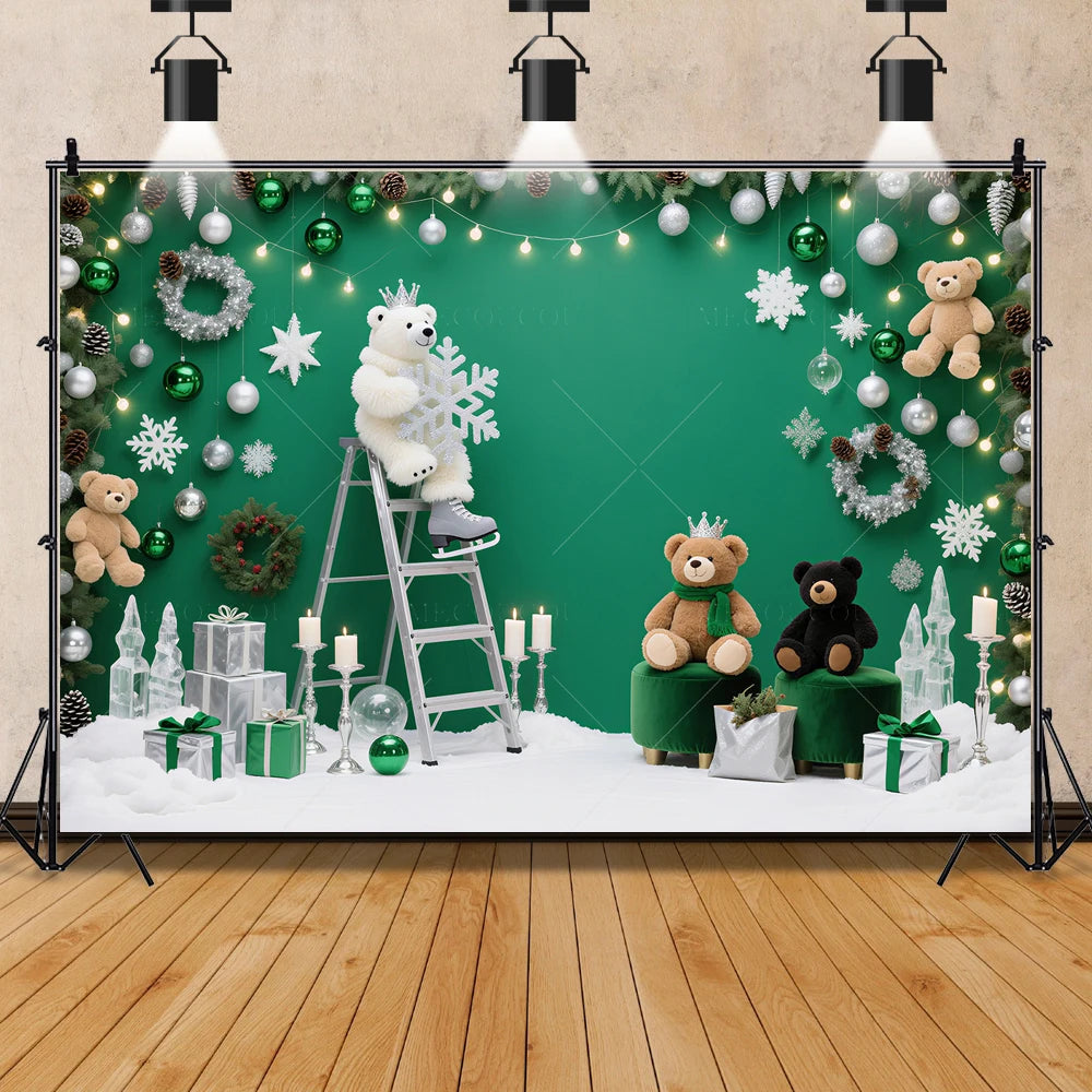 2025 New Year Christmas Background Customized Family Party Decoration Banner Provide Portrait Photography Studio Shooting Props