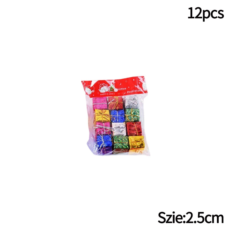 6/12/24/36PCS Christmas Balls Ornament Xmas Tree Hanging Bauble Pendant 2025 Christmas Decoration Home Party Photo Porps Navidad