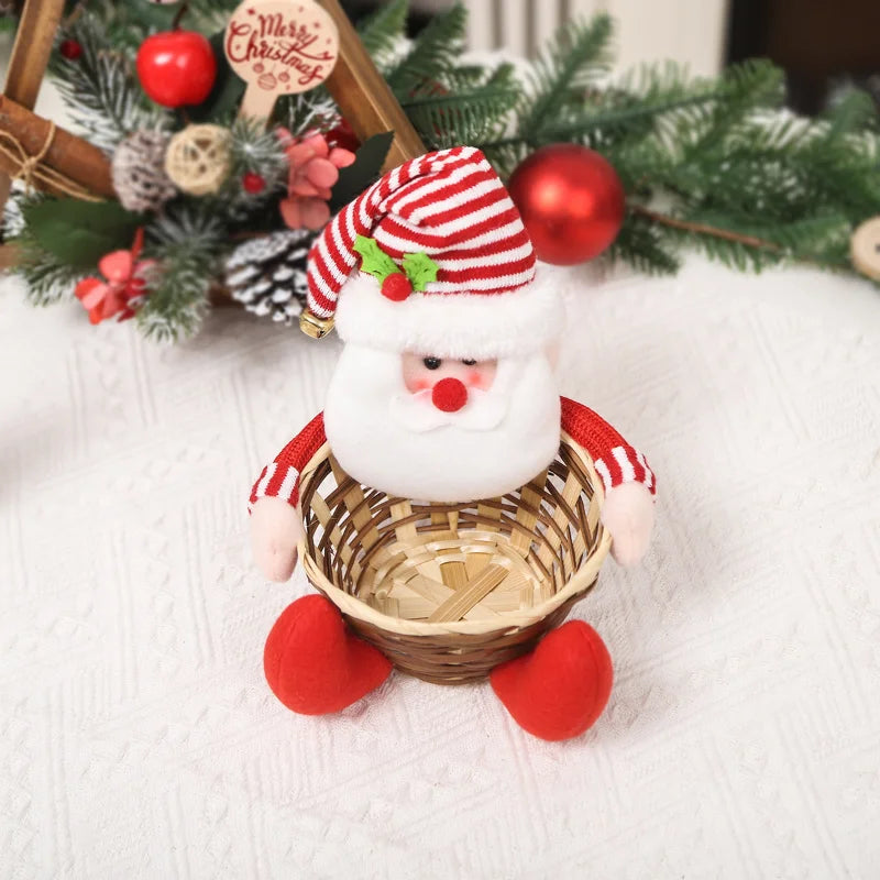 Christmas Decoration Candy Basket Christmas Tabletop Decoration Children Candy Basket Christmas Decoration Small Candy Box