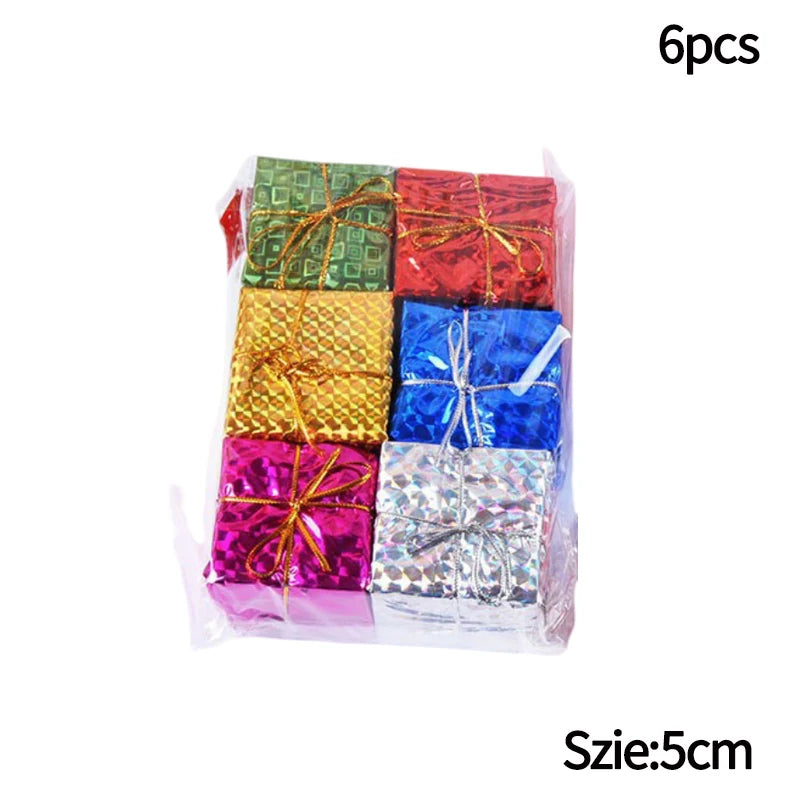 6/12/24/36PCS Christmas Balls Ornament Xmas Tree Hanging Bauble Pendant 2025 Christmas Decoration Home Party Photo Porps Navidad