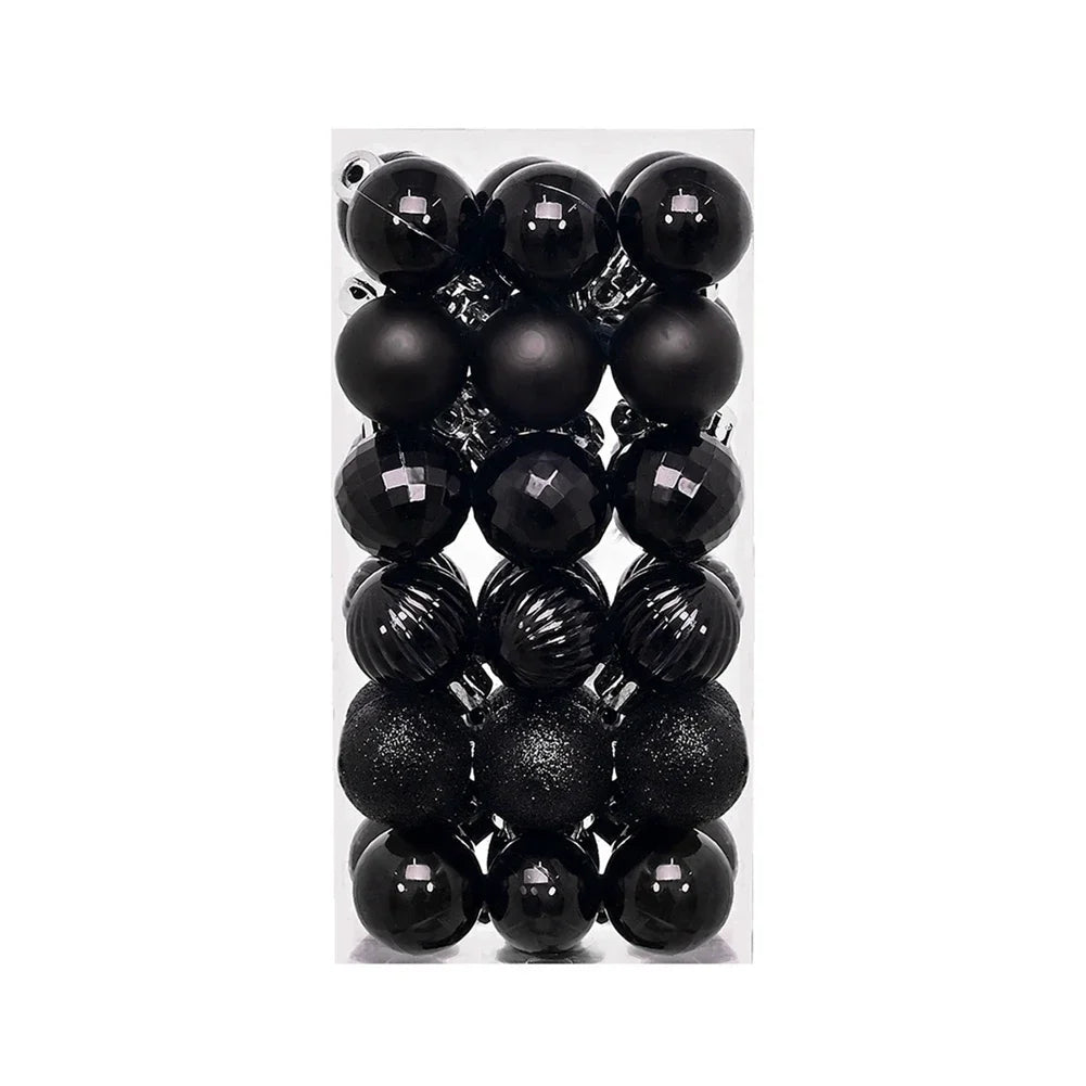 36Pcs Christmas Balls New Year Party Decoration Xmas Tree Ornaments Christmas Hanging Ornament Home Decor Gifts Navidad