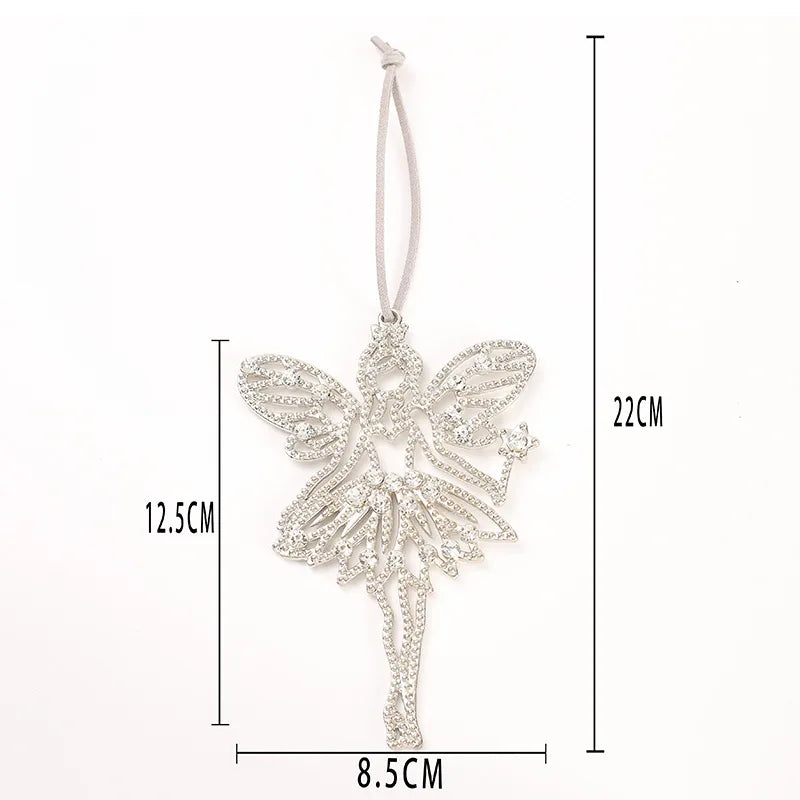 Christmas Crystal Clear Acrylic Snowflake Walking Stick Xmas Tree Pendant Ornaments Christmas Decoration For Home Navidad Noel