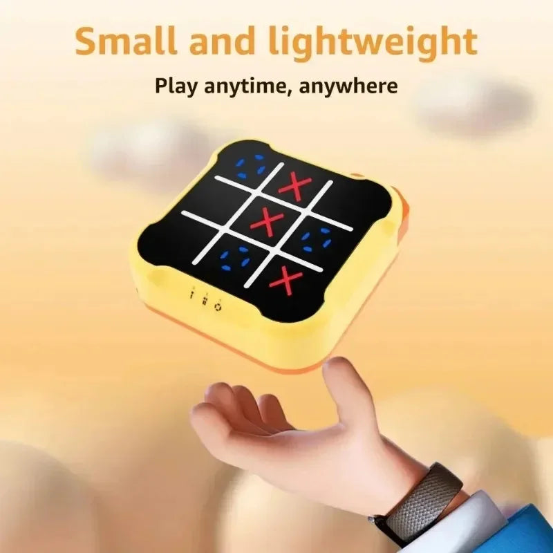 Tic-Tac-Toe Board Board Multifunctional Electronic Games Montessori Puzzle Table Game Chess Chess Set Portable for Adults Kids