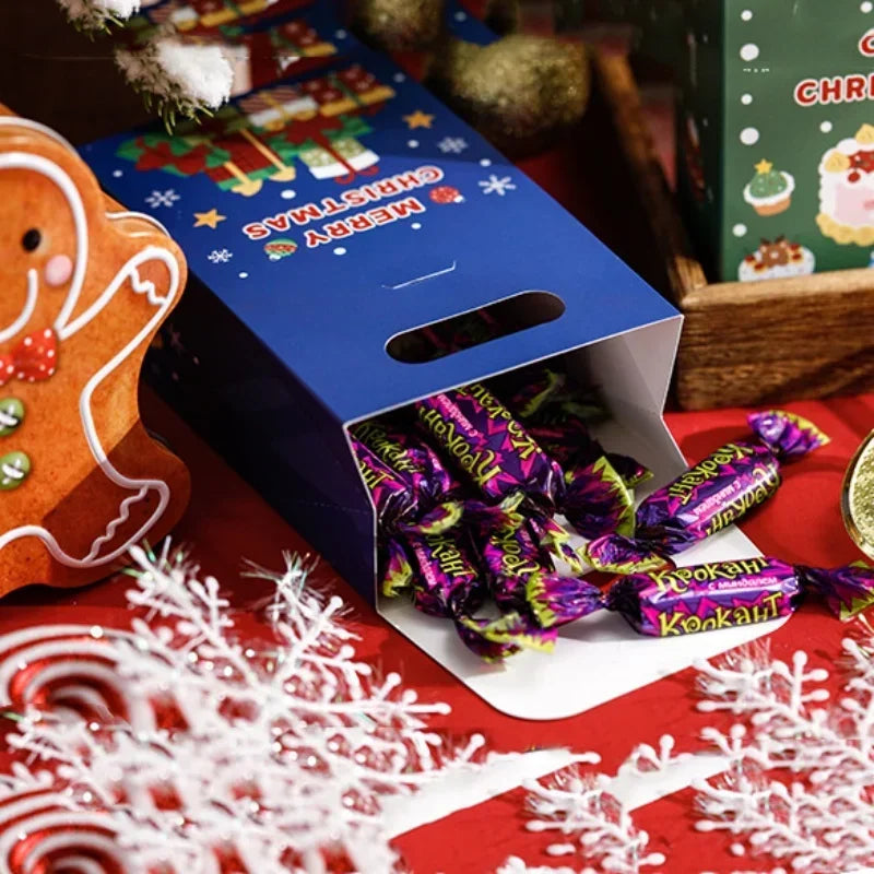 Christmas Gift Bags Small Gifts Cookies Colourful Boxes Christmas Eve Handheld Candy Boxes Father Christmas Christmas Gifts