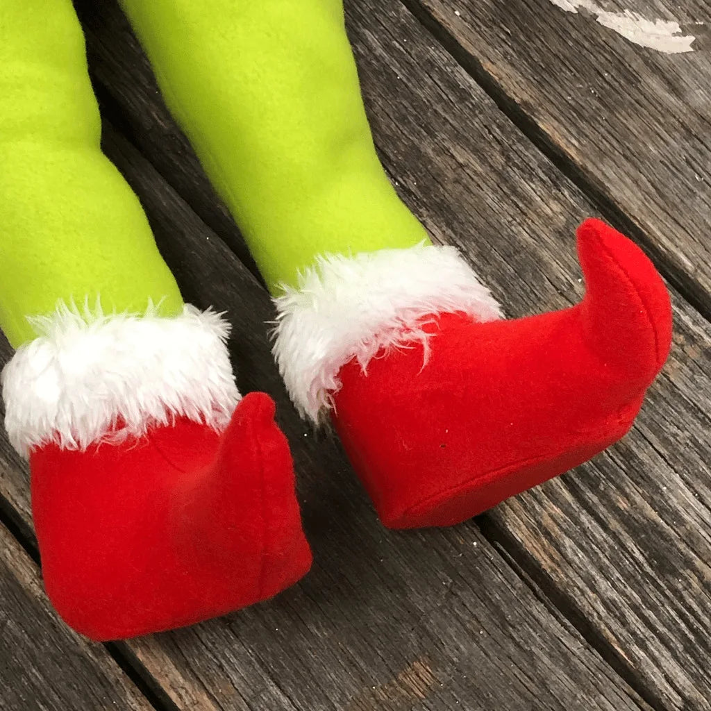 Santa Claus Elf Leg Greenwich Green Artificial Legs Christmas Tree Fun Decoration Christmas Day Party Home Atmosphere Decoration