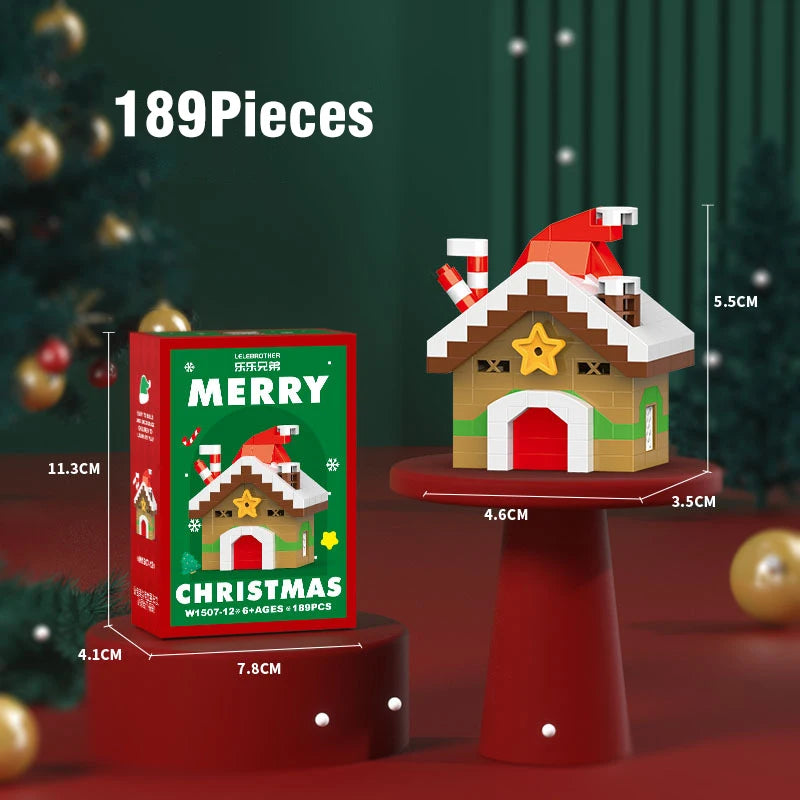 Santa Claus Building Blocks Christmas Bricks Gift Kids Toy Home Decoration Micro Particle Bricks Diy Assembly Games Xmas Gift