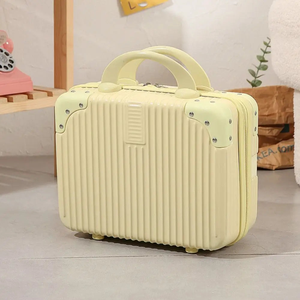 14 inch Lightweight Mini Travel Suitcase Cosmetic Box Waterproof Hand Luggage Organizer Makeup Case Protable Small Boarding Case