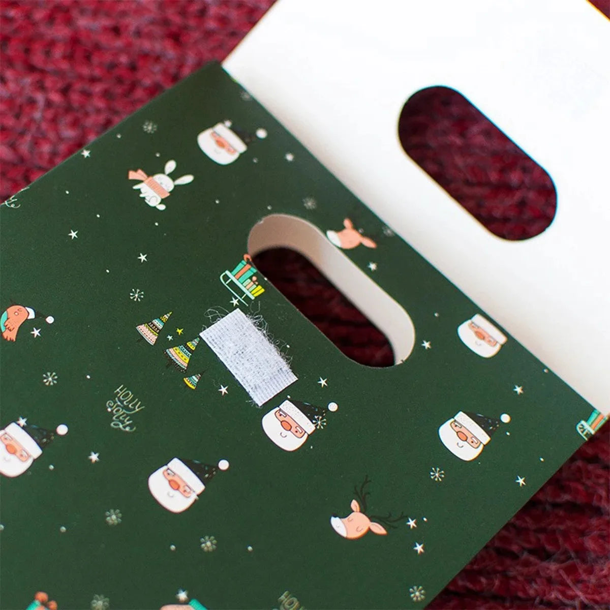 Christmas gift box candy bag portable flip cover souvenir gift bag