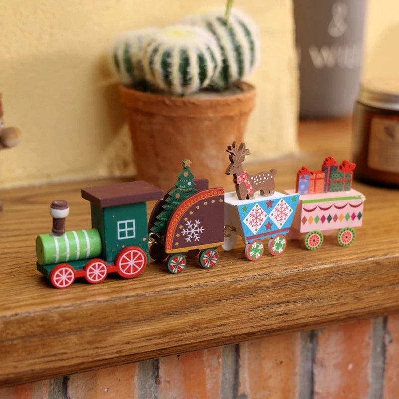 DIY Mini Christmas Tree Decorations Window Display Ornament adornos  Wooden Christmas Tree Desktop Ornament Christmas Supplies